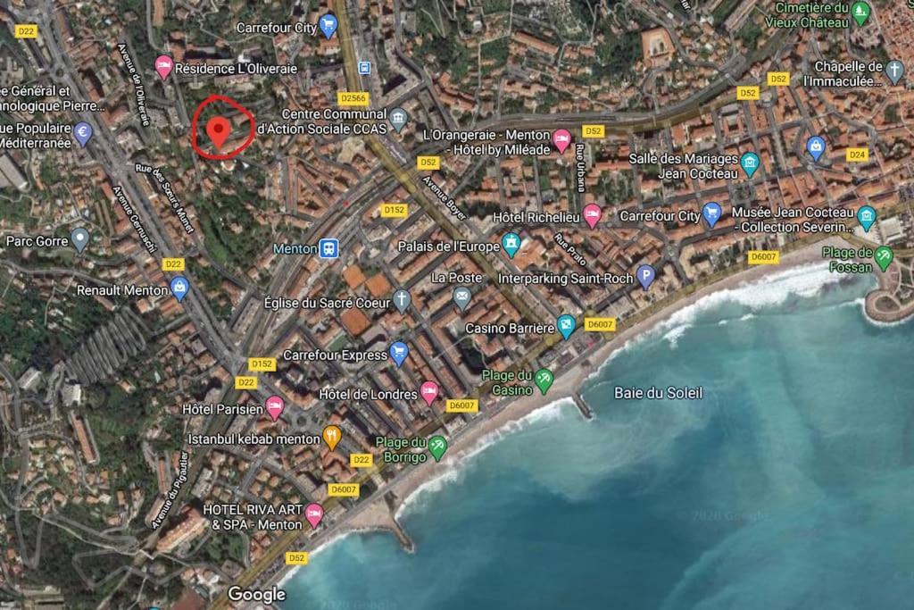 Le Montfleuri- Centre-Ville - Parking Prive - Vue Mer Menton Bagian luar foto