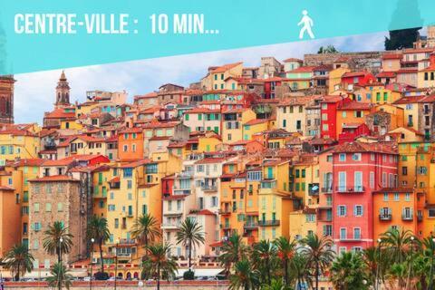 Le Montfleuri- Centre-Ville - Parking Prive - Vue Mer Menton Bagian luar foto